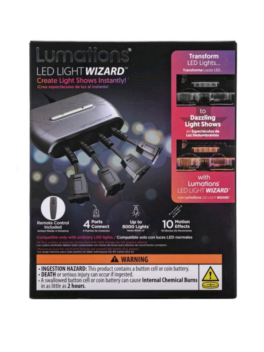 Lumations LED Light Wizard: Holiday Light Show Controller with Remote